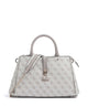 Guess Zamira Sac à main dark taupe logo