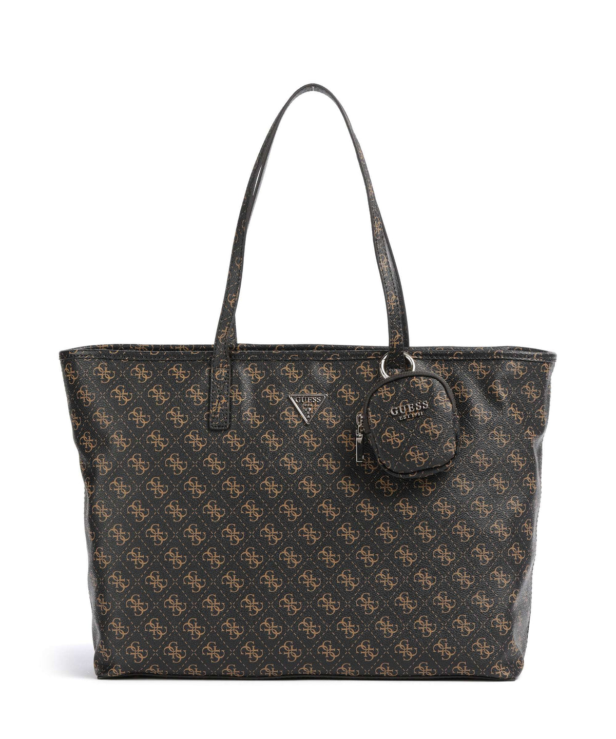 Guess Power Play Tote bag brown logo