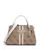 Guess Noelle 4G Logo Handtasche latte logo