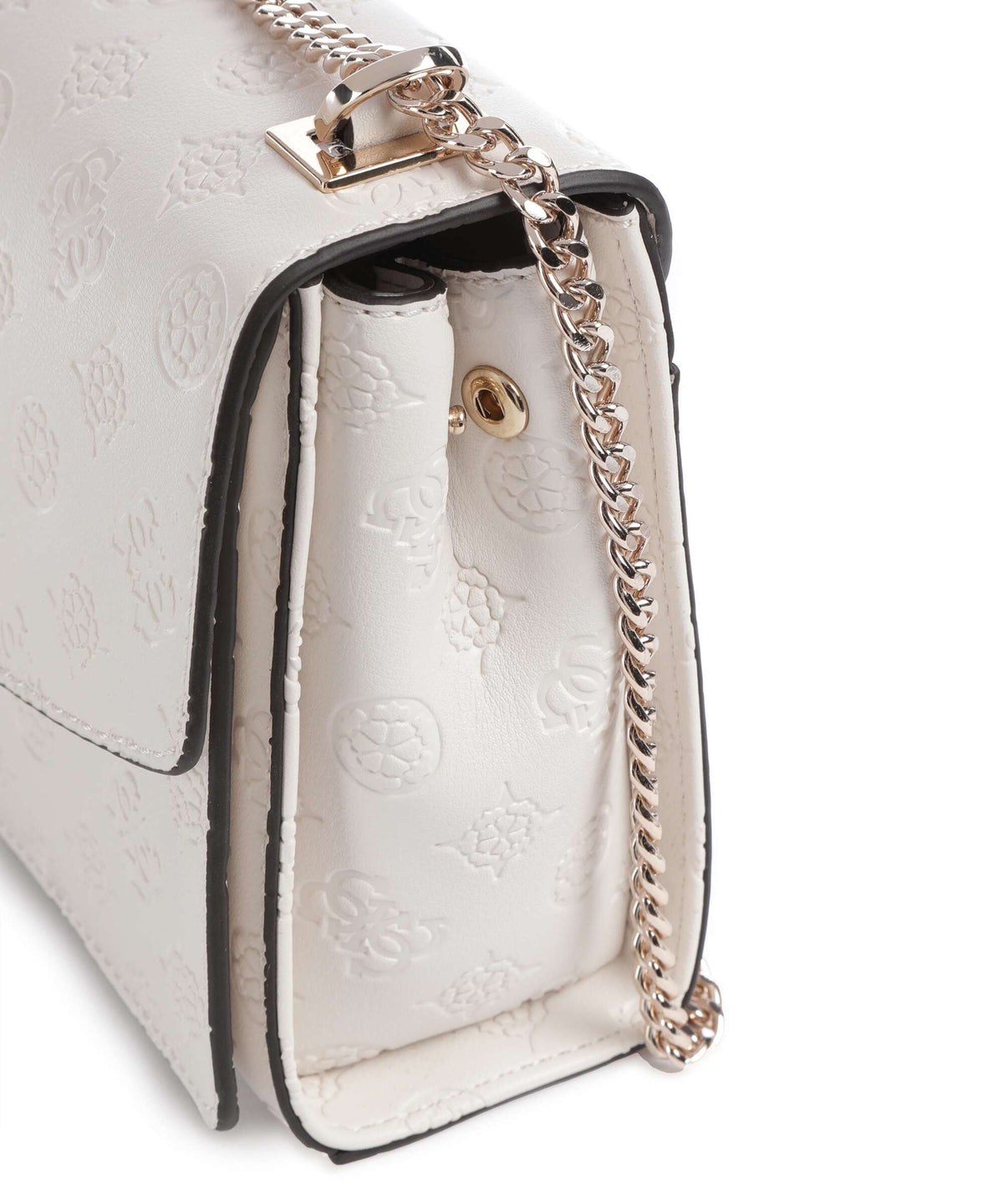 Guess Phoebe Peony Debossed Shoulder bag offwhite logo