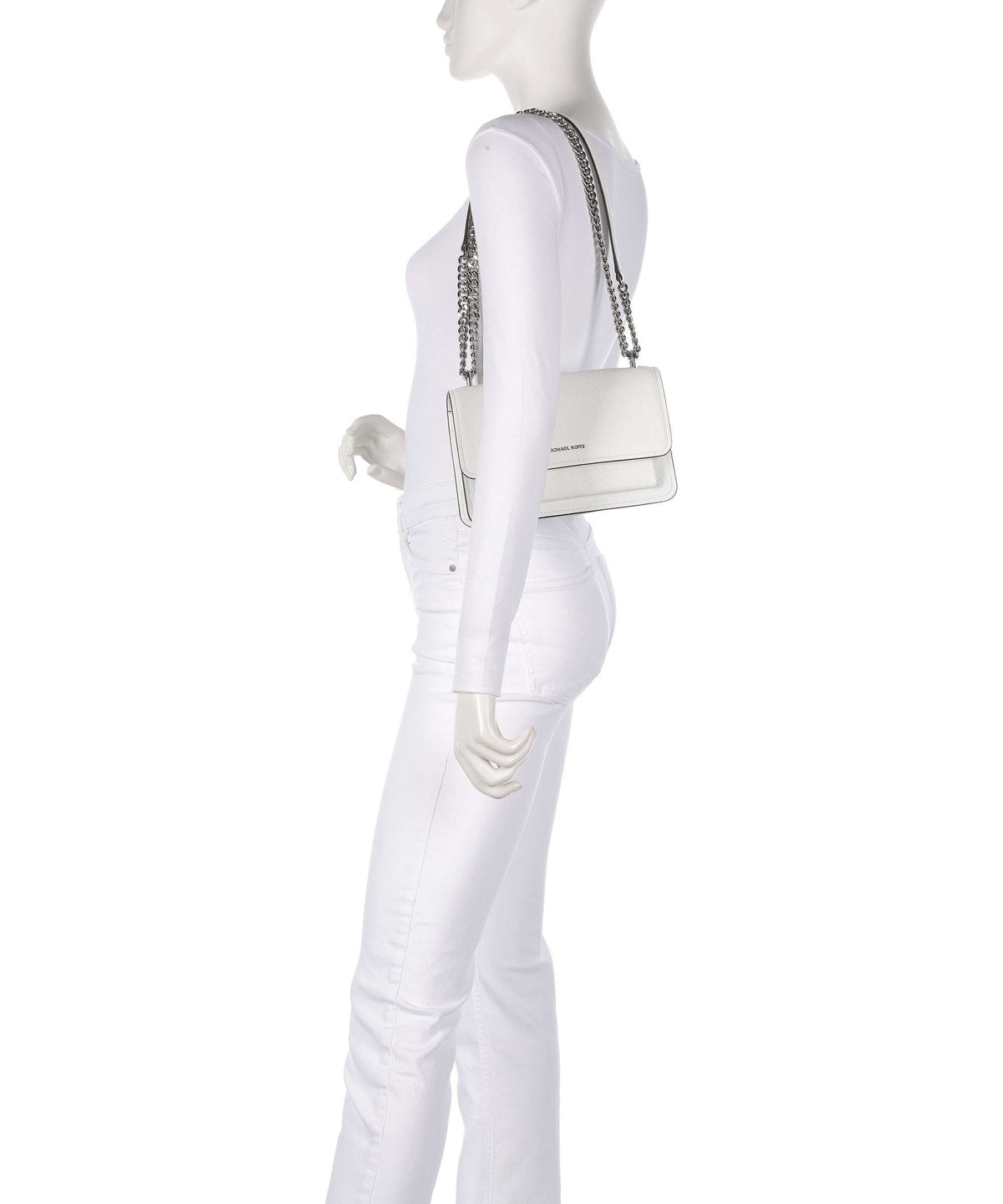 Michael Kors Claire Large Shoulder bag optic white