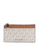 Michael Kors Jet Set Credit card holder vanilla/acorn