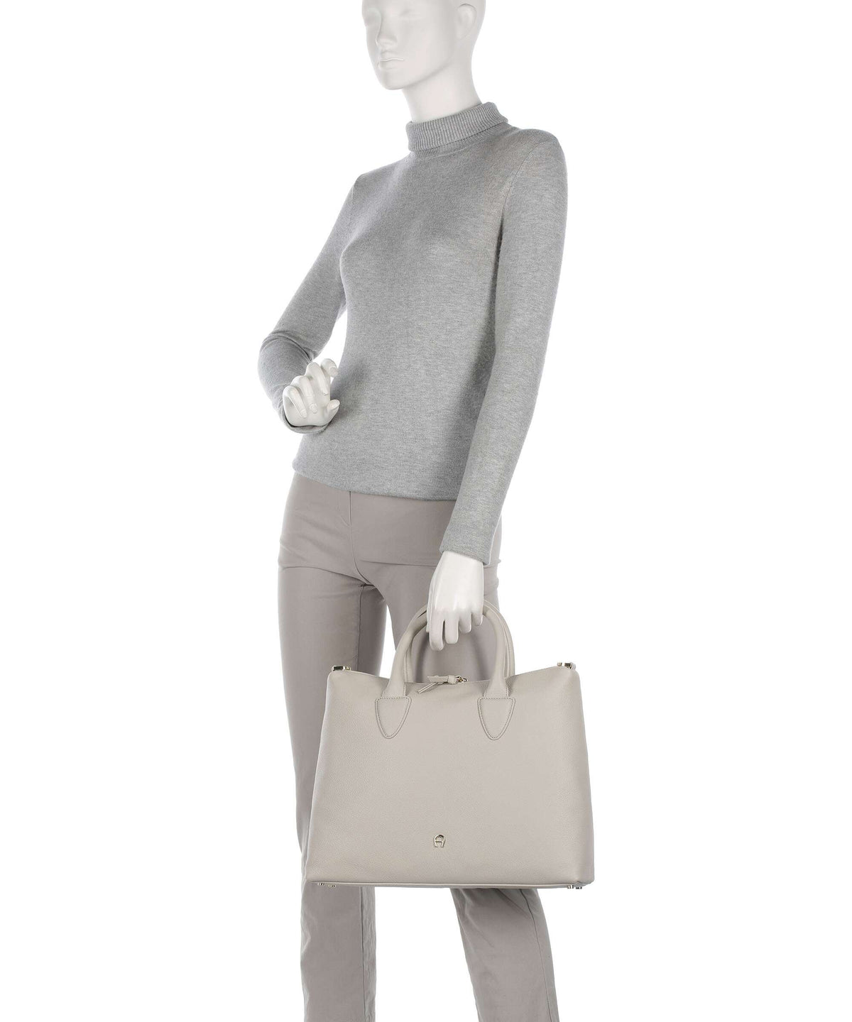 Aigner Zita M Handbag pearl white