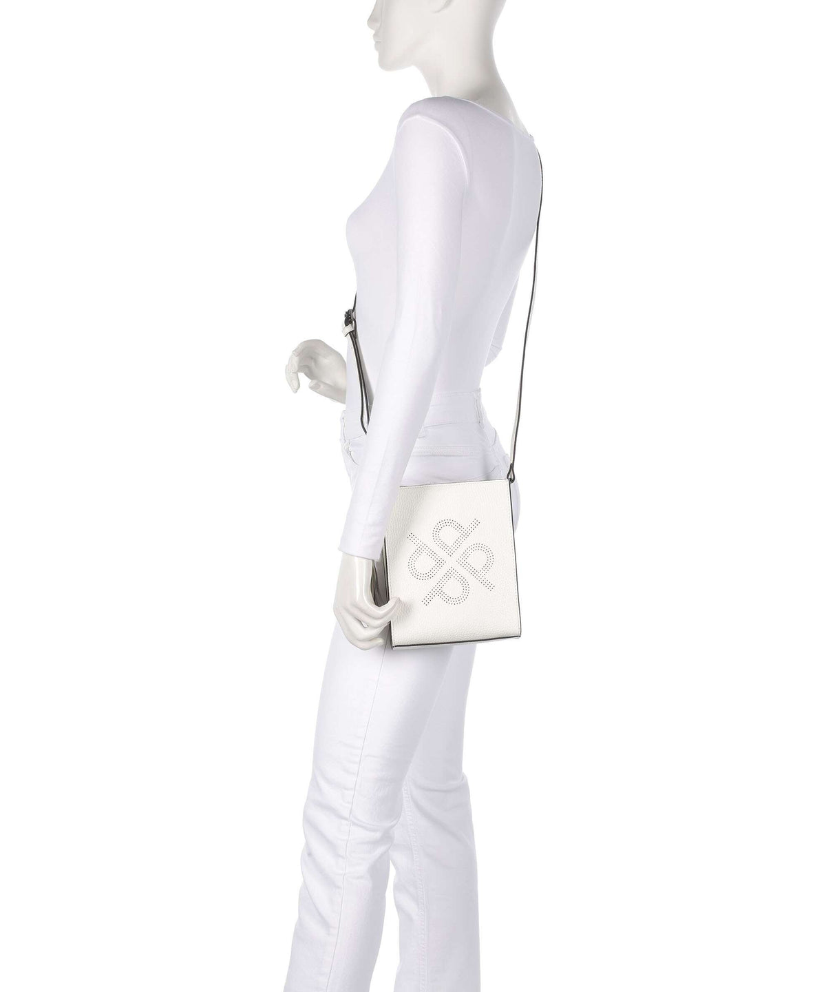 Picard Peephole Crossbody bag white lily