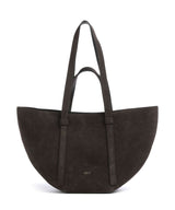 Abro Suede Cosmo Medium Cabas dark brown