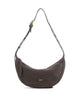 Abro Suede By My Side Small Schultertasche dark brown
