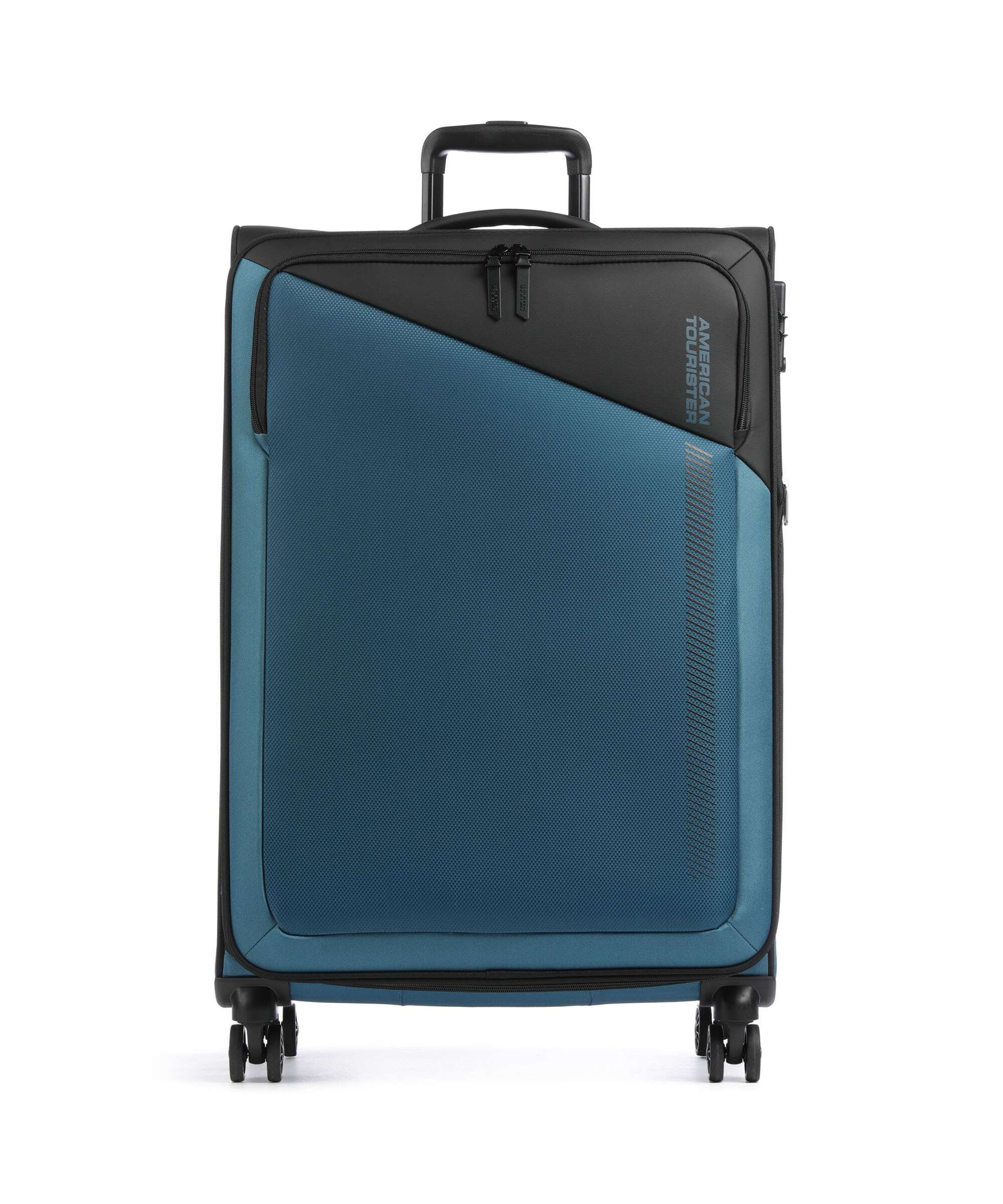 American Tourister Daring Dash L Spinner (4 wheels) black/blue