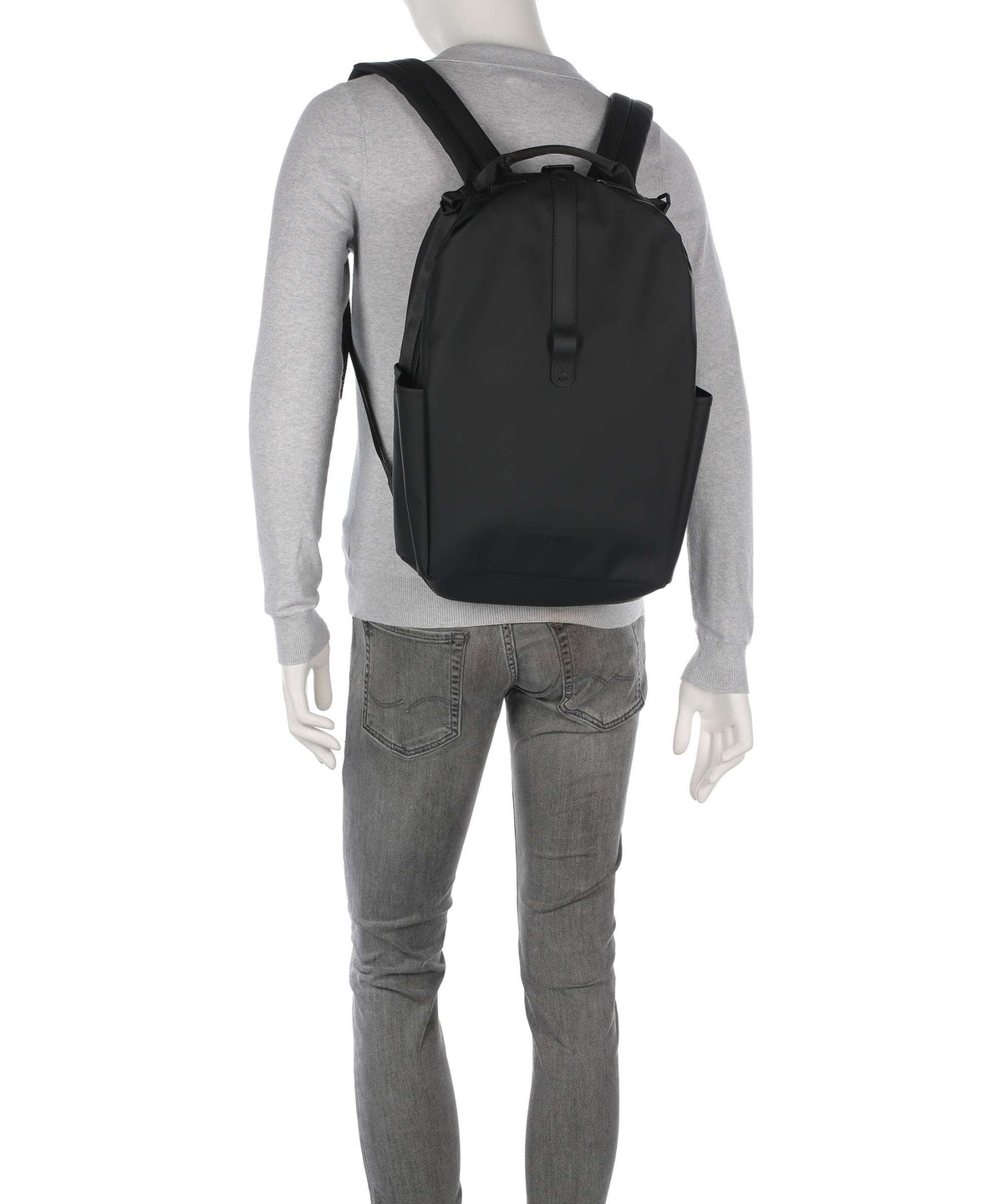 Rains Clip Front Backpack black