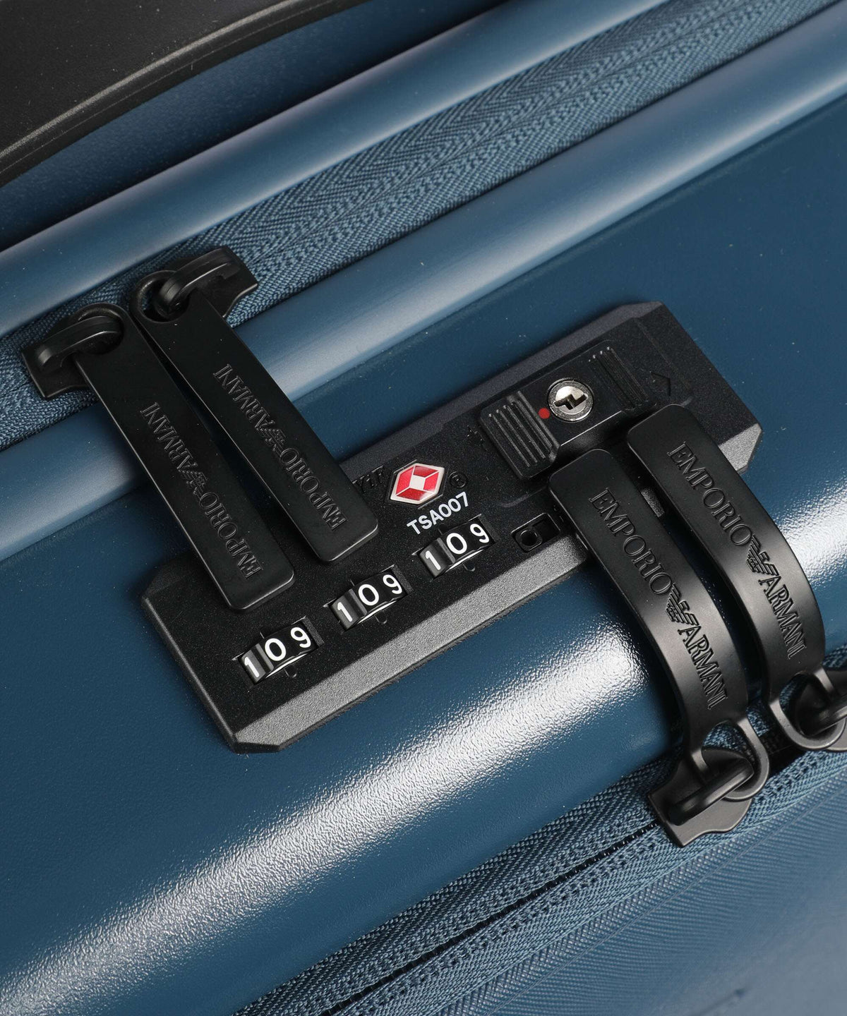 Emporio Armani Business Regenerated Spinner (4 wheels) legion blue