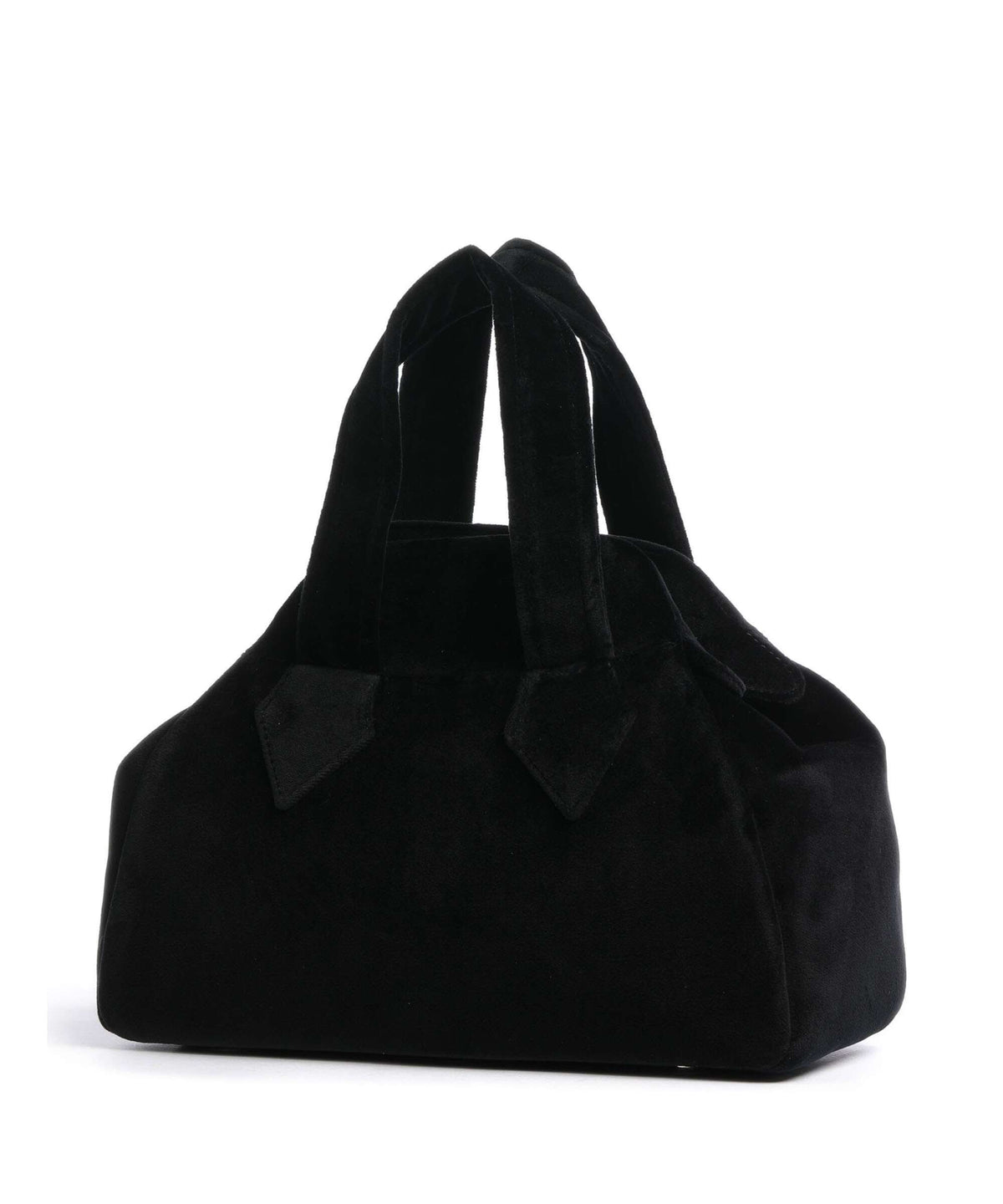 Vivienne Westwood Archive Velvet Medium Handbag black