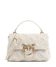Pinko Love Lady Puff Mini Handtasche bianco seta/antique gold