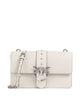 Pinko Love One Classic Umhängetasche bianco seta/old silver