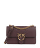Pinko Love One Classic Schultertasche cioccolato amaro/antique gold