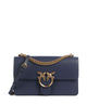 Pinko Love One Classic Schultertasche blu indaco ombroso/antique gold