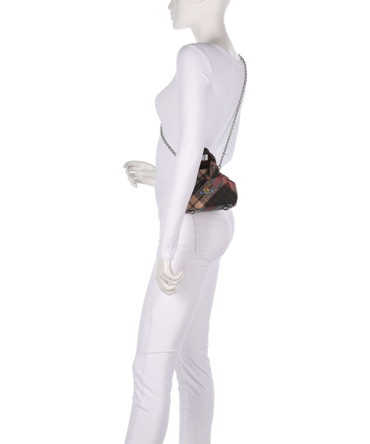 Vivienne Westwood Archive Harris Tweed Check Mini Crossbody bag light check