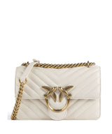Pinko Love One Mini Schultertasche bianco seta/antique gold
