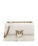 Pinko Love One Classic Borsa a spalla bianco seta/antique gold