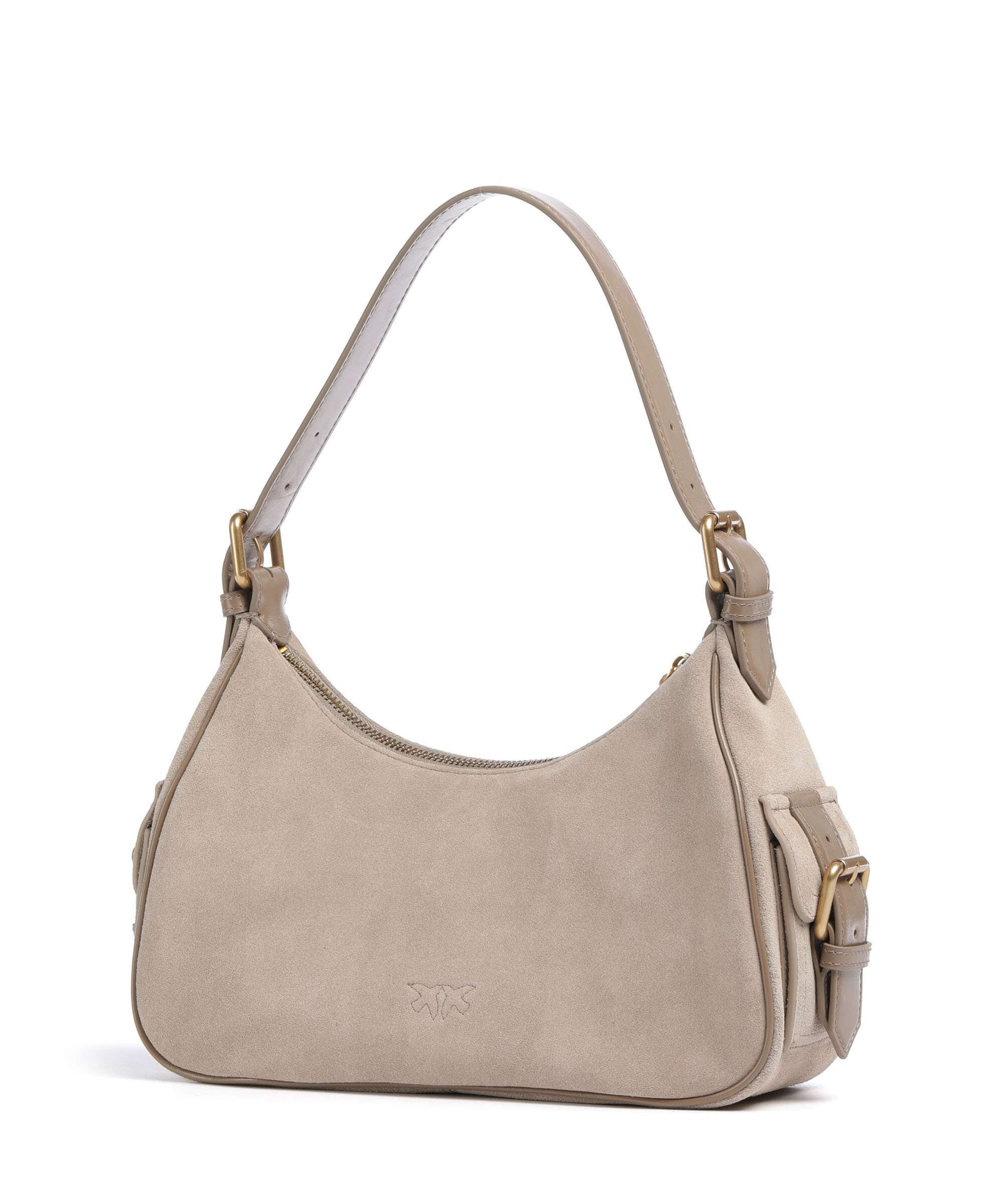 Pinko Cargo Classic Shoulder bag beige/grigio fumo/antique gold