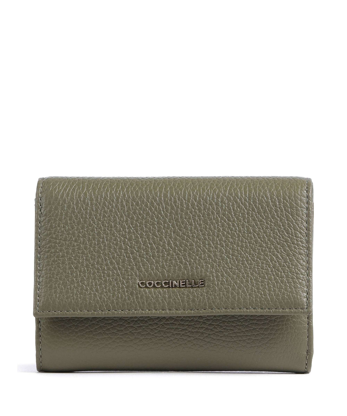 Coccinelle Metallic Soft Wallet laurel green