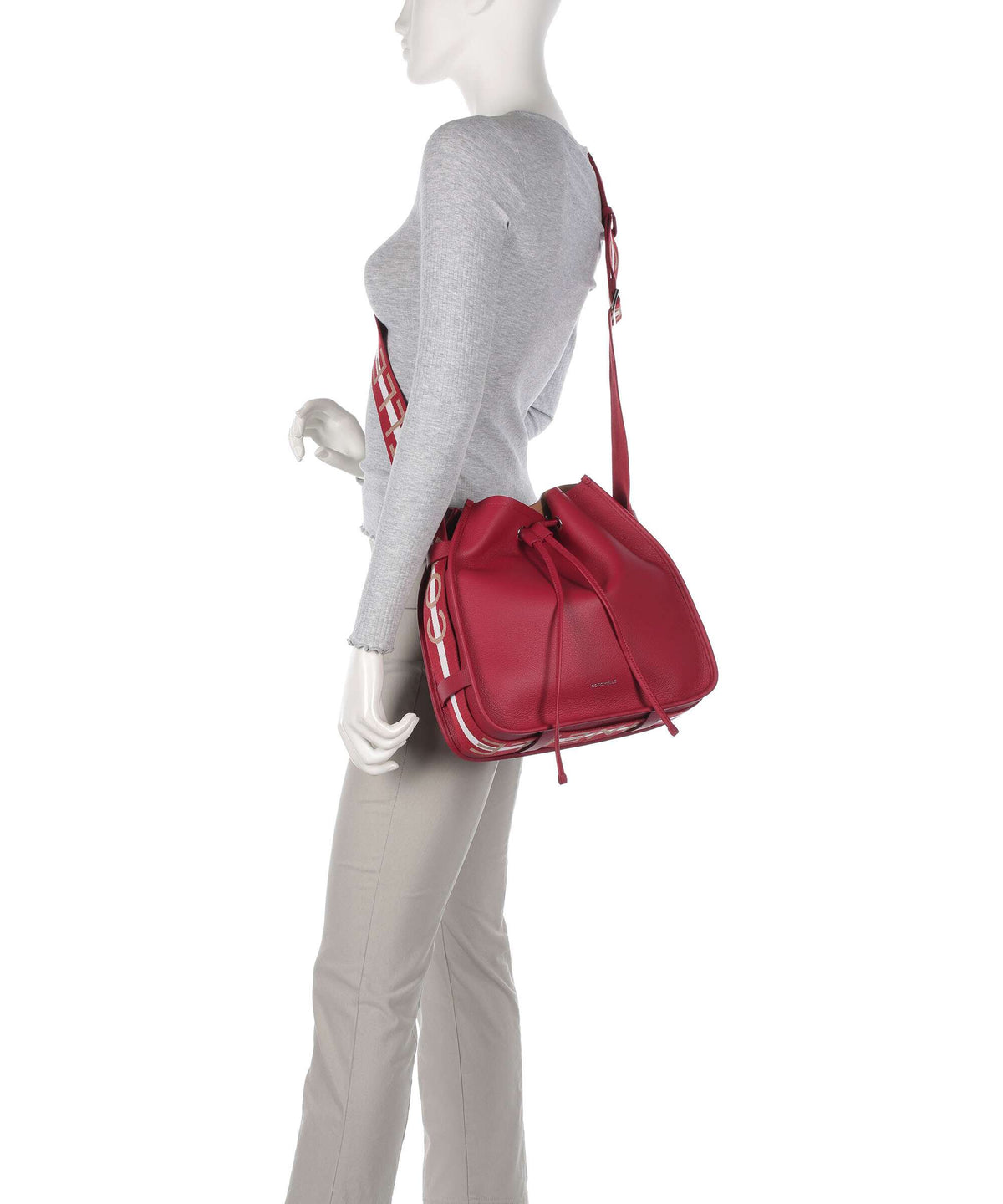 Coccinelle Raquel Bucket bag sangria/skin