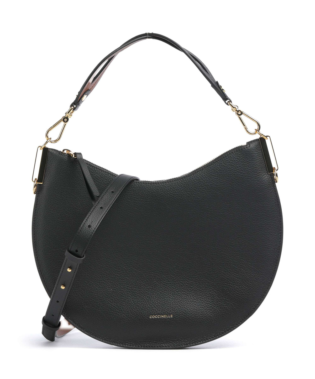 Coccinelle Sunup Hobo bag noir/cognac