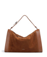 Coccinelle Elinor Suede Beuteltasche cognac
