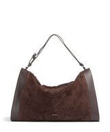 Coccinelle Elinor Suede Beuteltasche brunette