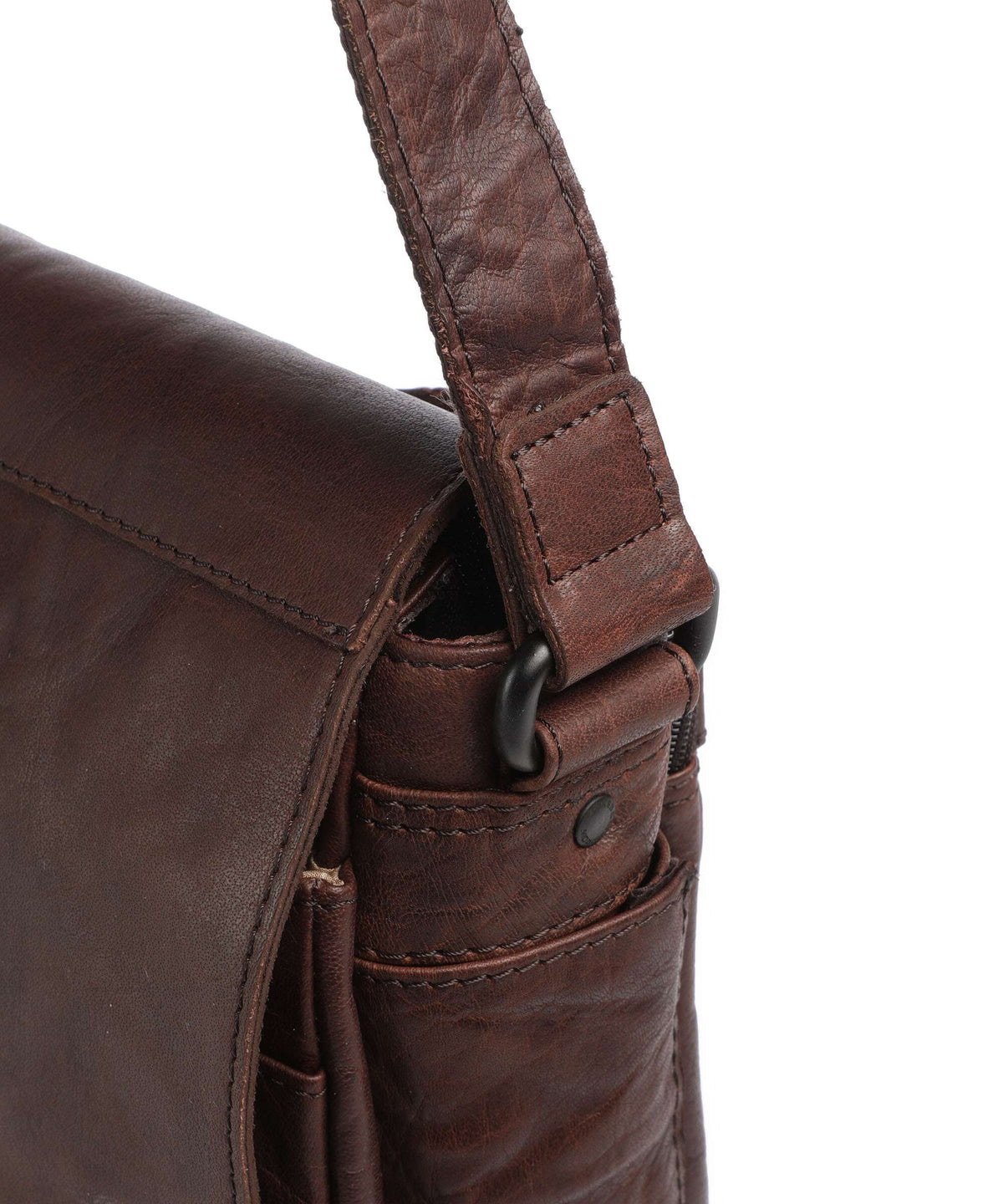 Spikes & Sparrow Bronco Ronn Messenger bag dark brown
