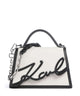 Karl Lagerfeld K/Signature 2.0 Handtasche white/black