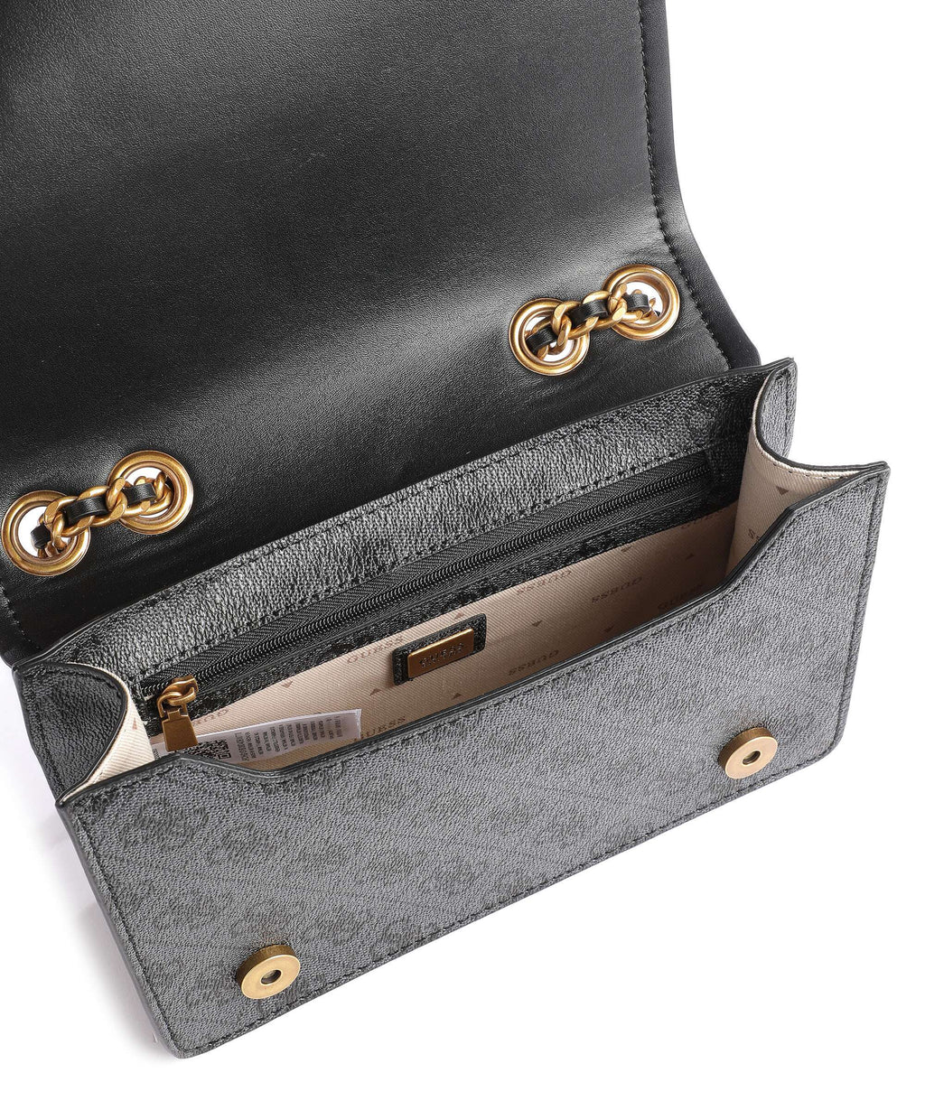 Guess Izzy Shoulder bag coal logo