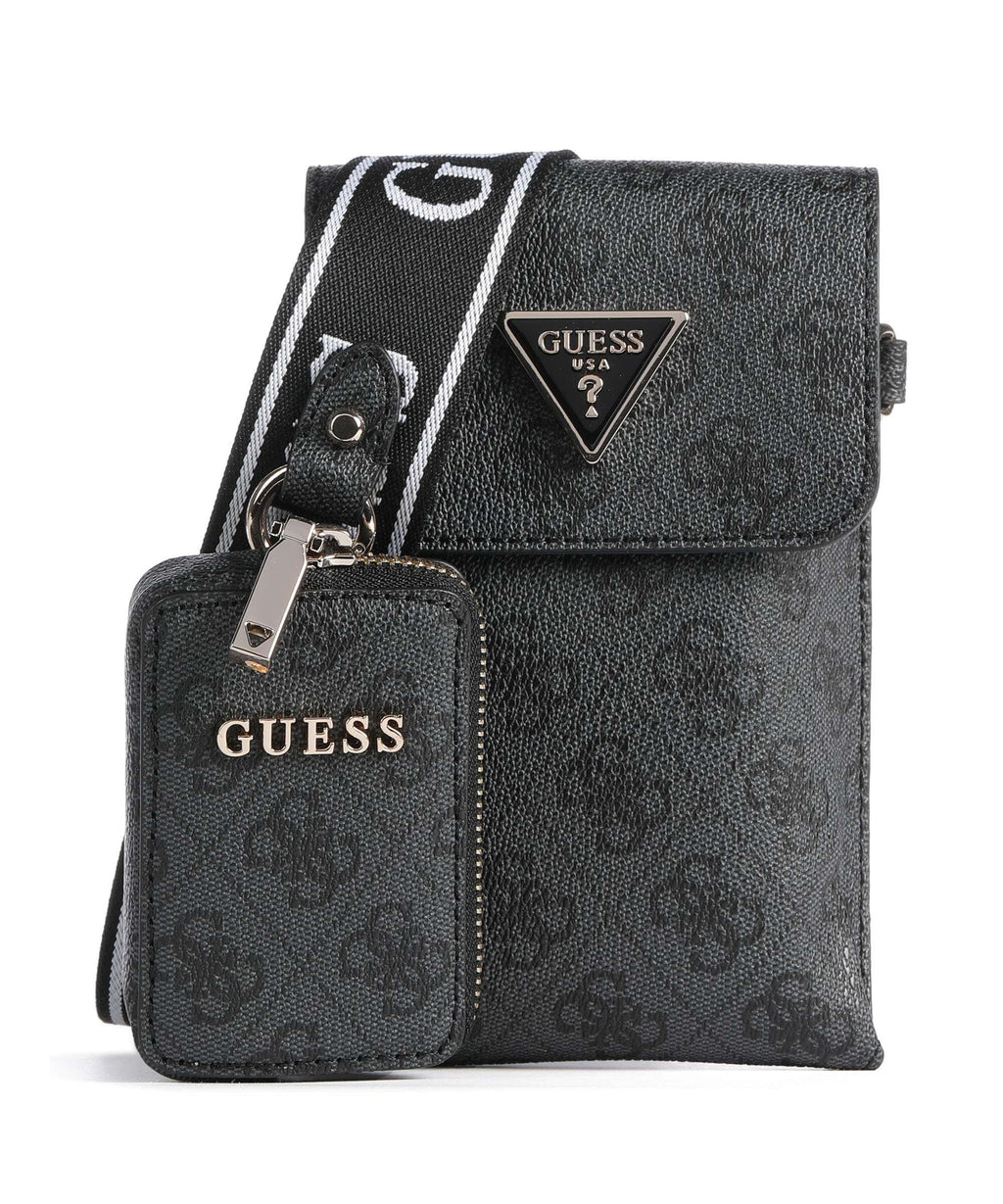 Guess Latona Phone bag coal logo
