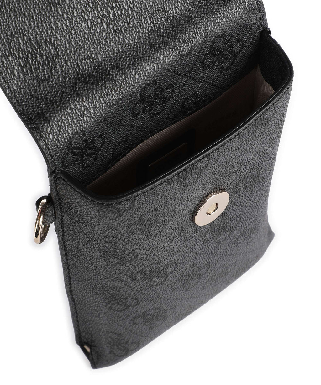 Guess Latona Phone bag coal logo