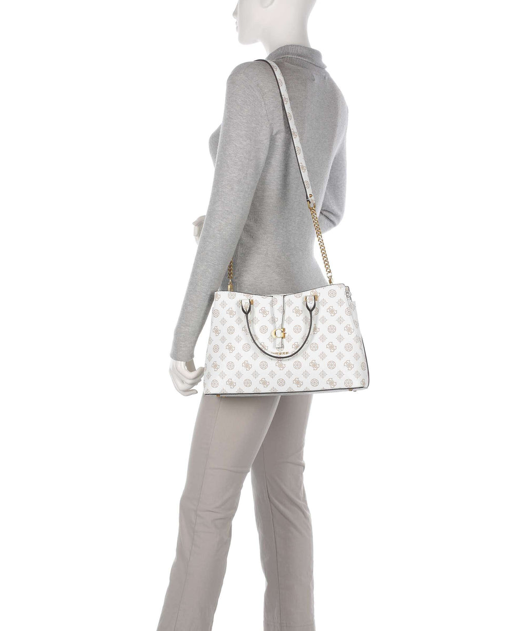 Guess Kuba Handbag white logo