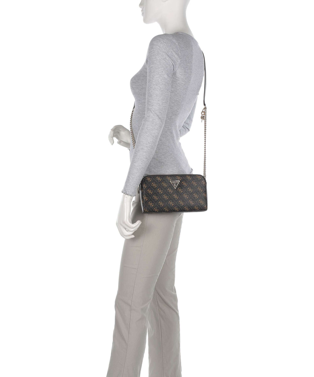 Guess Erica Eco Crossbody bag brown logo