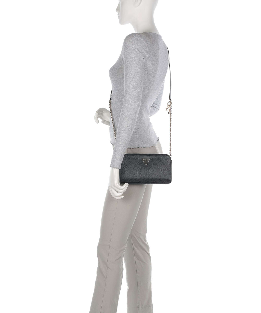 Guess Erica Eco Crossbody bag coal logo