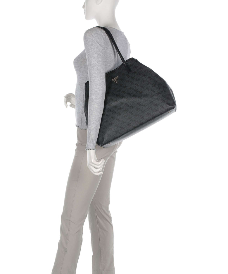 Guess Victtoria Eco Tote bag coal logo