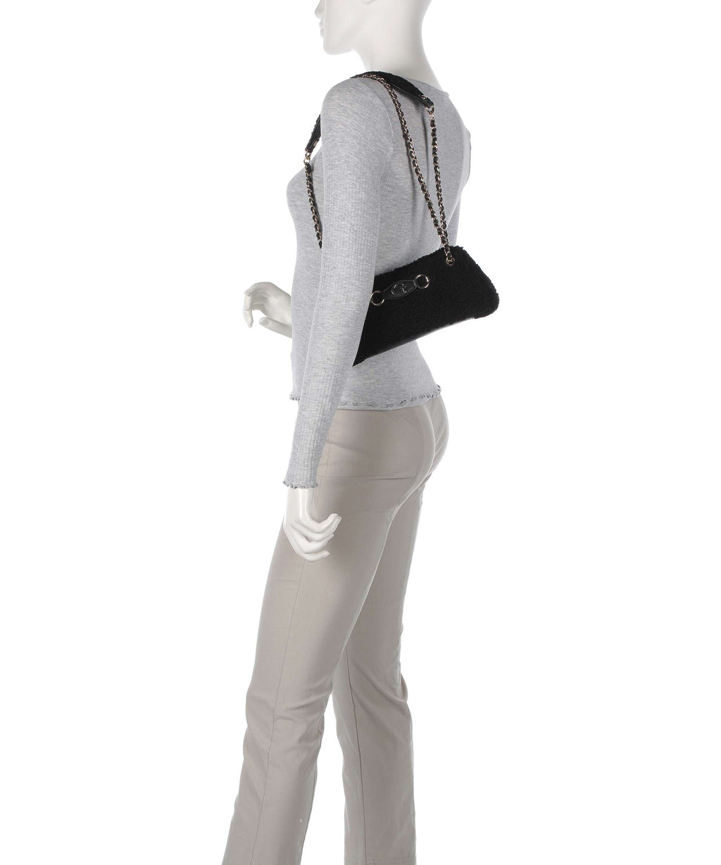 Guess Aslia Shearling Shoulder bag black