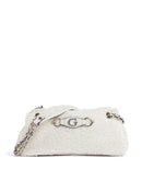 Guess Aslia Shearling Schultertasche white