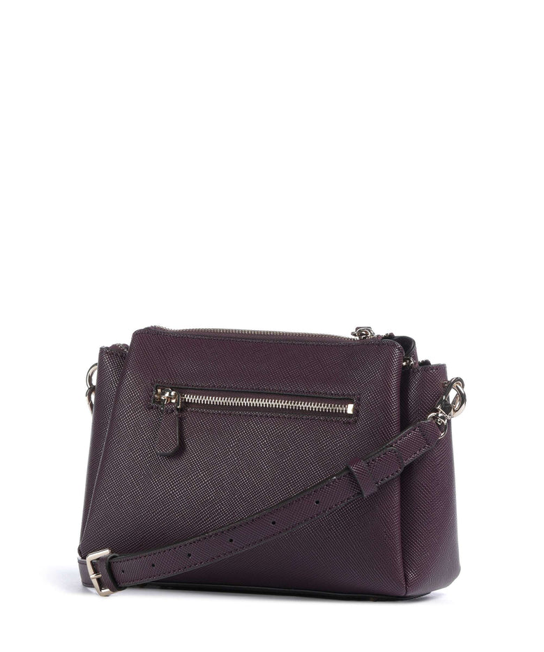 Guess Noelle Crossbody bag aubergine