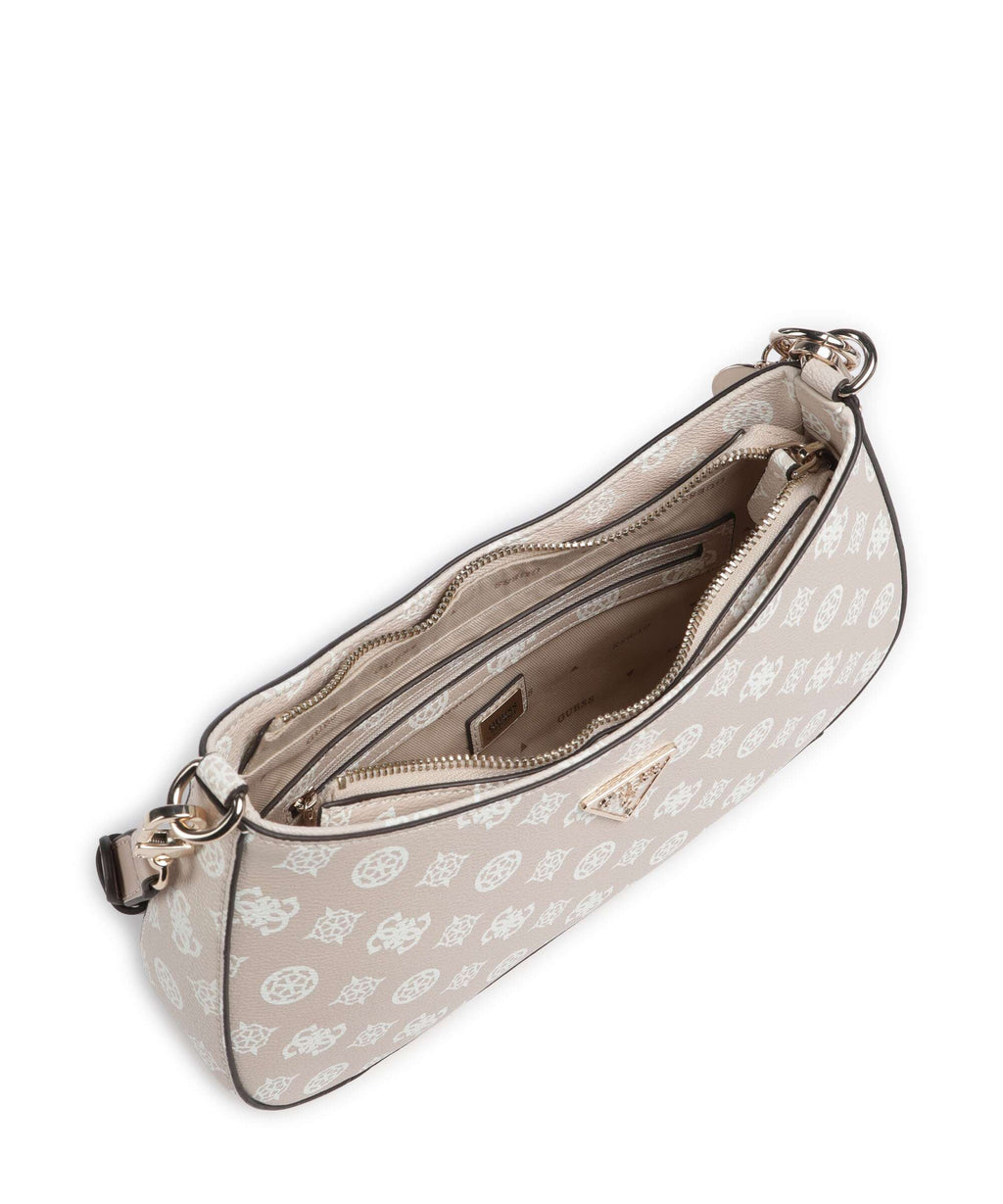 Guess Noelle Printed Peony Shoulder bag sand logo