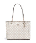 Guess Noelle Printed Peony Tote bag sand logo