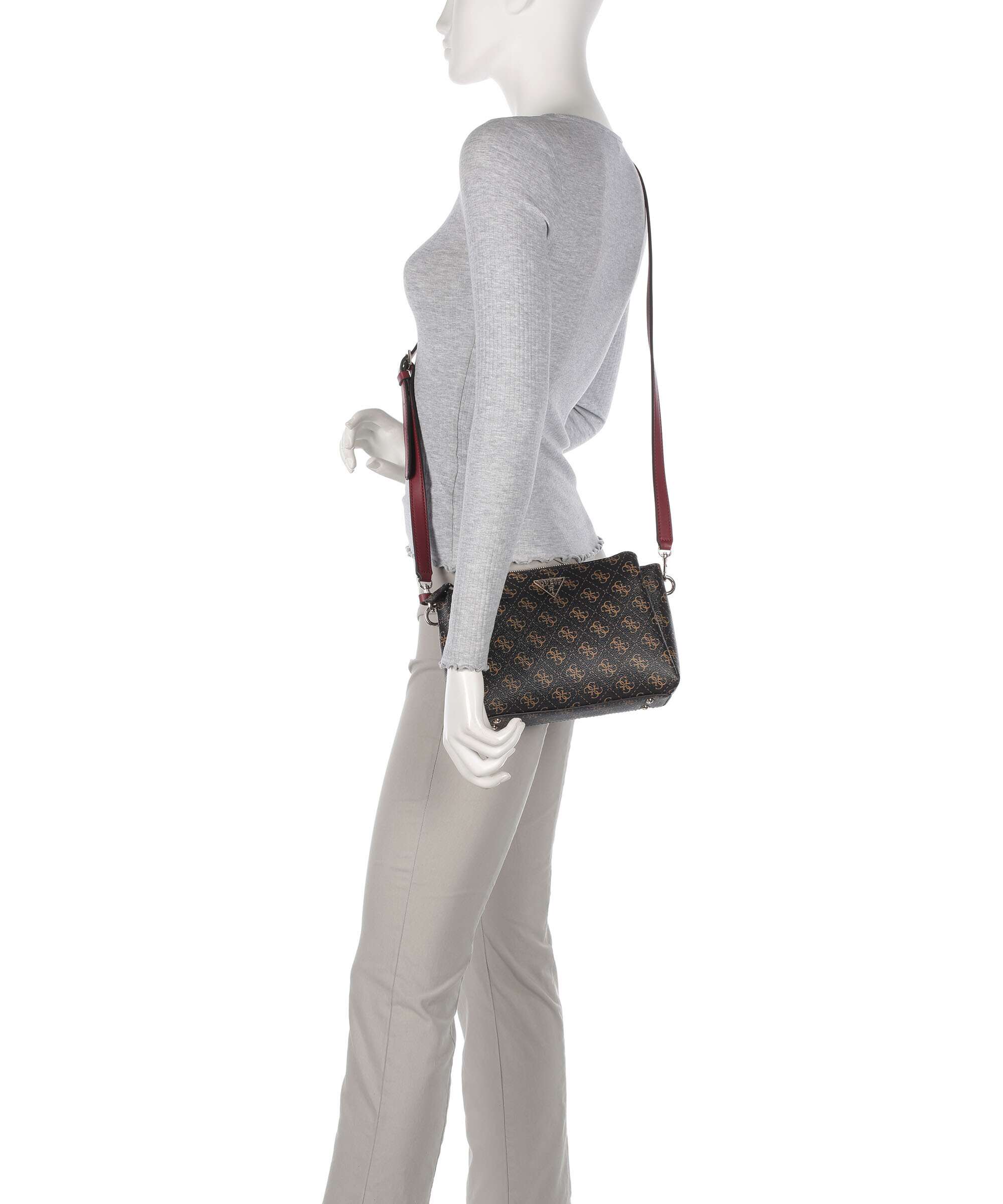 Guess Noelle Q Logo Crossbody bag brown
