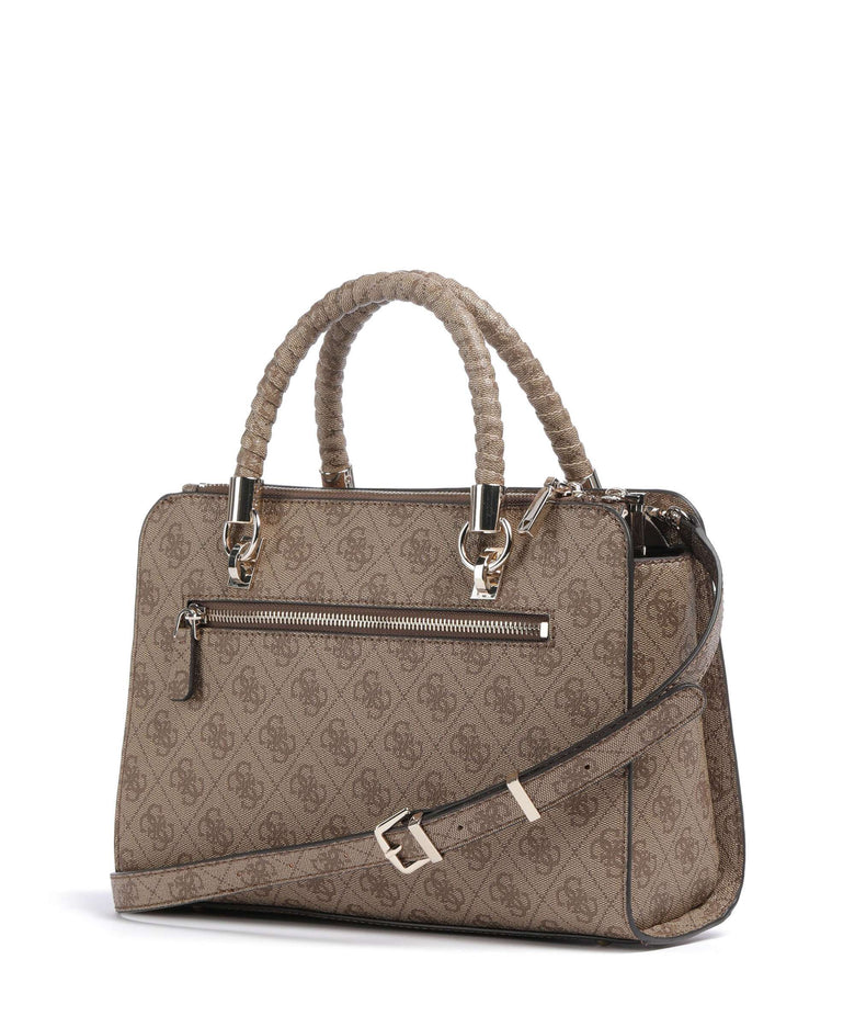 Guess Orlina 4G Logo Handbag latte logo/brown