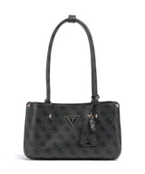 Guess Meridian 4G Logo Sac porté épaule coal logo