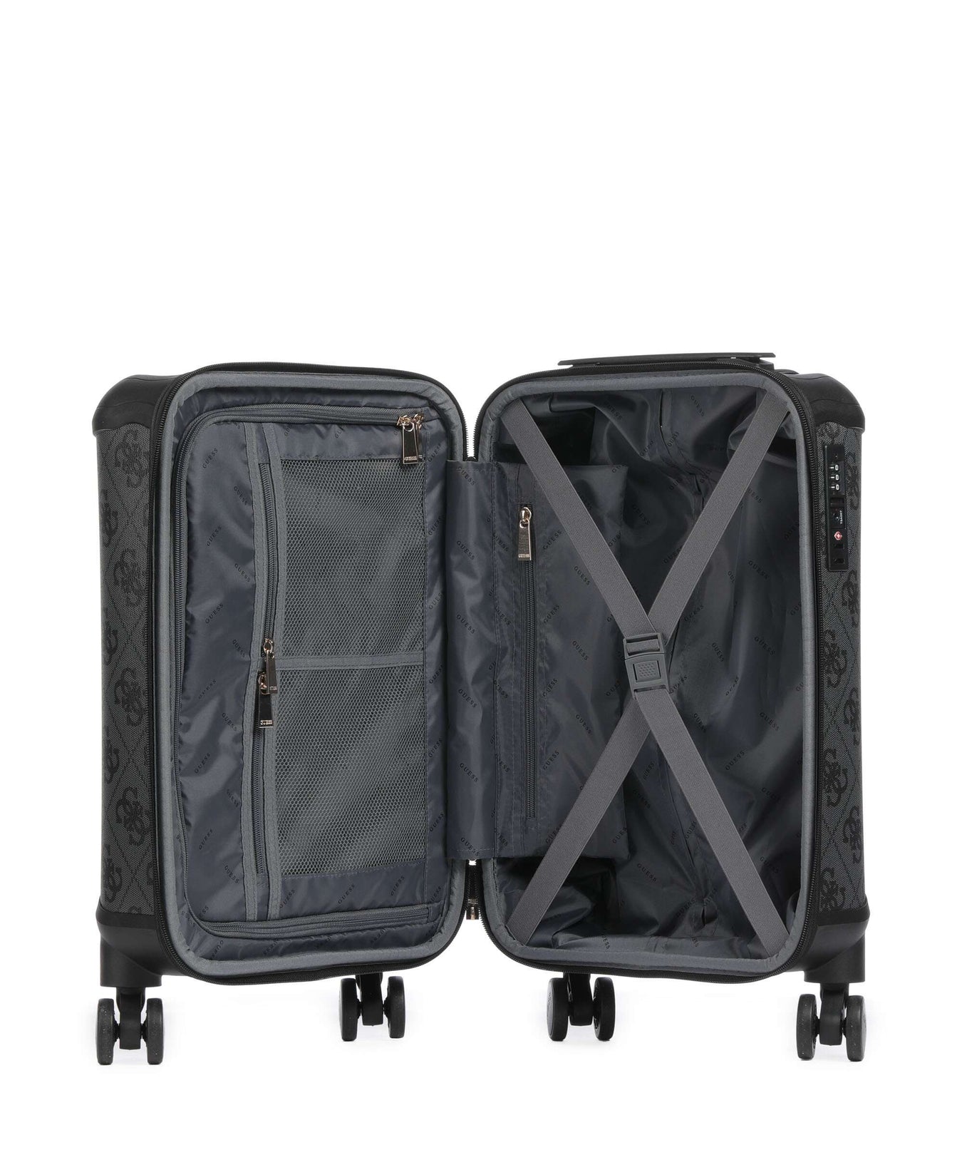 Guess Berta 4G Logo Spinner (4 wheels) coal logo