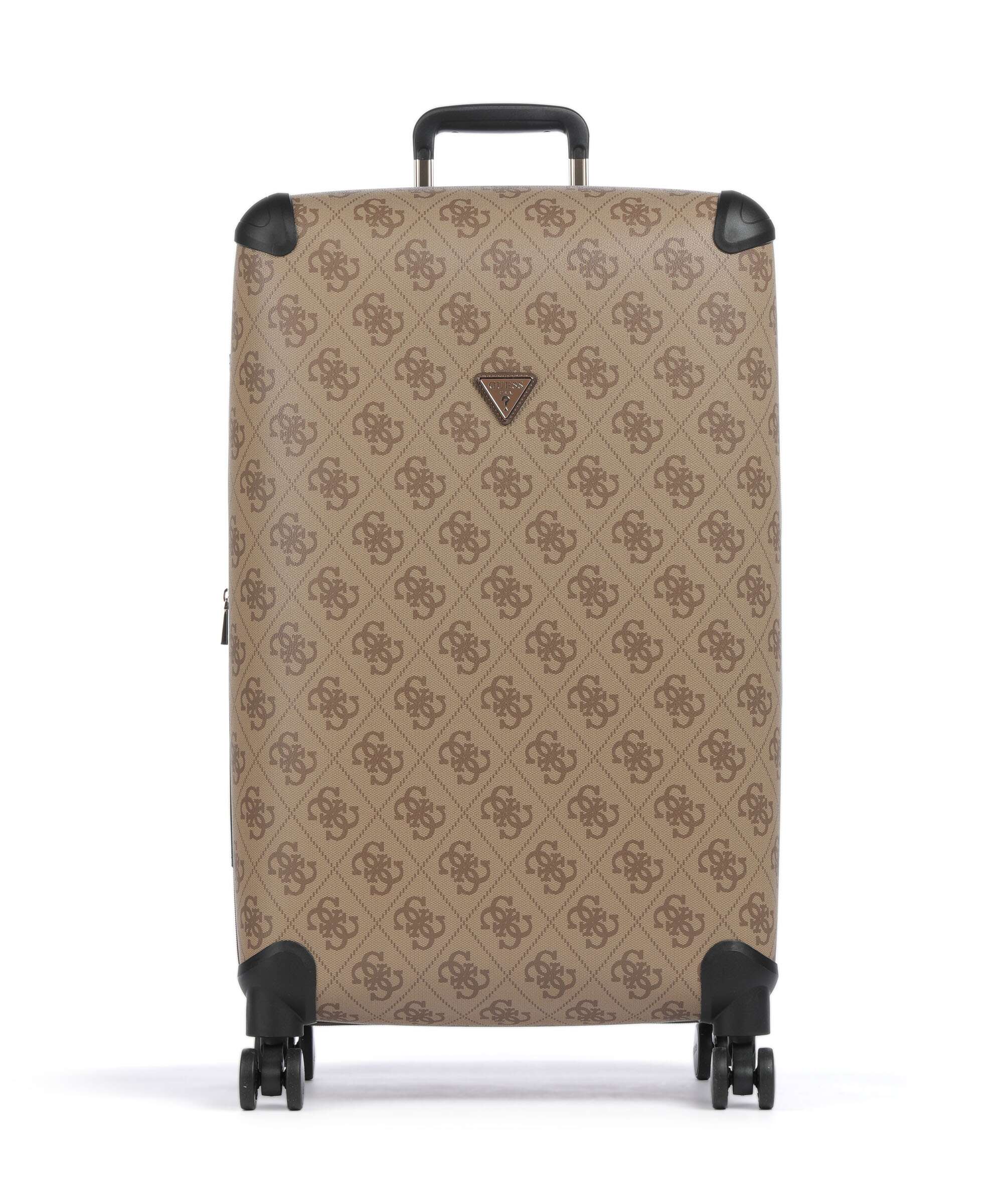 Guess Berta Maxi 4G Spinner (4 wheels) latte logo/brown
