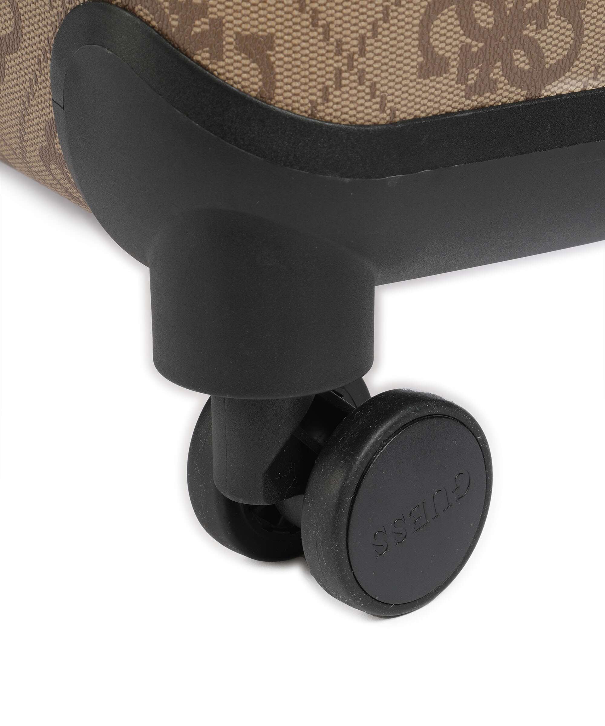 Guess Berta Maxi 4G Spinner (4 wheels) latte logo/brown
