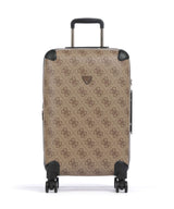 Guess Berta Maxi 4G Spinner (4 wheels) latte logo/brown