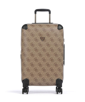 Guess Berta Maxi 4G 4-Rollen Trolley latte logo/brown