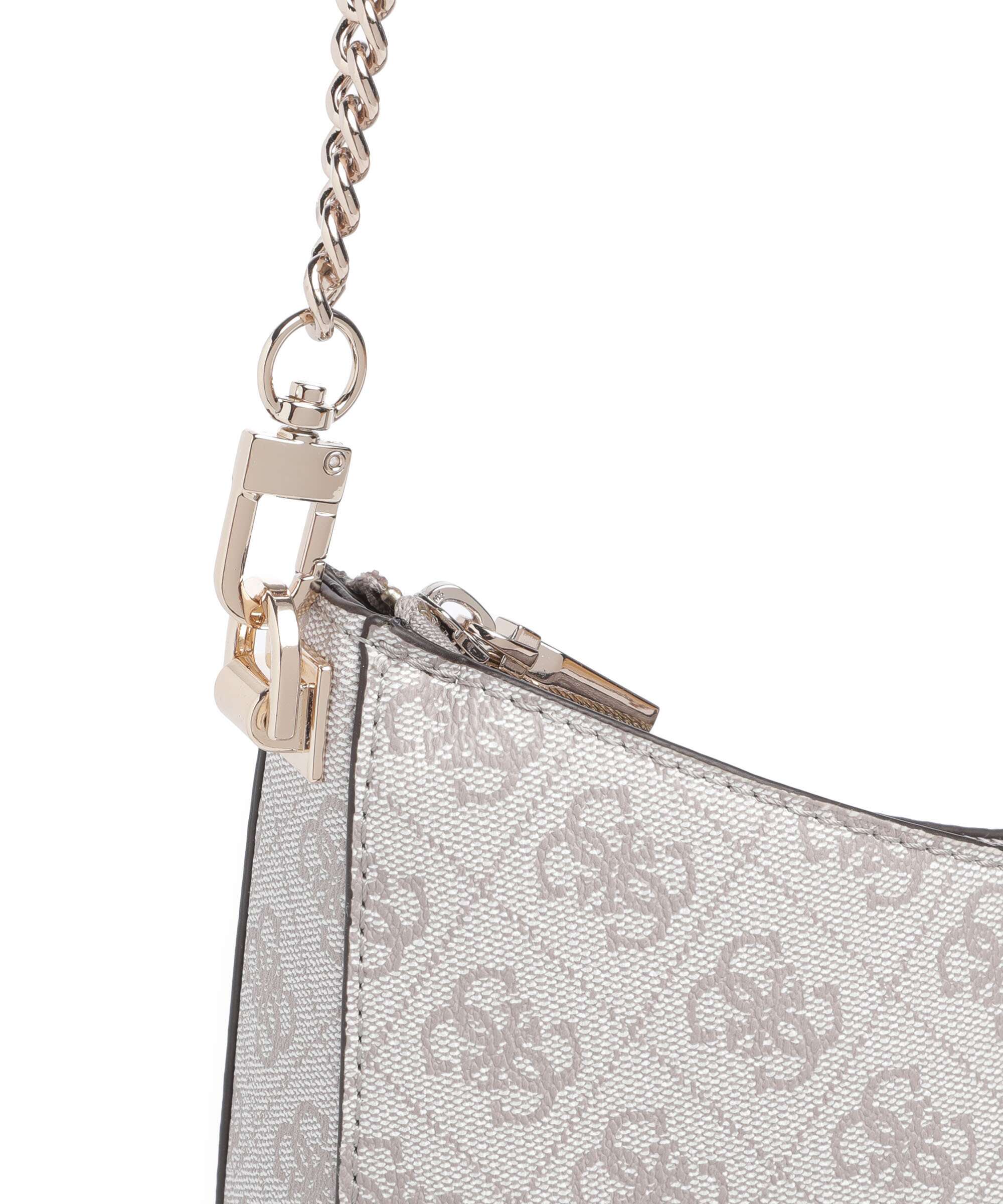 Guess Zamira Shoulder bag dark taupe logo
